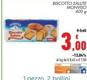Conad City Monviso Biscotto Salute offerta