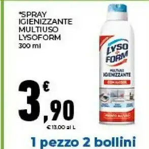 Conad City Lysoform Spray Igienizzante Multiuso offerta