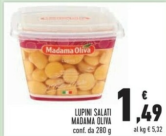 Conad Madama oliva Lupini Salati offerta