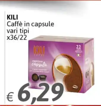 Crai Kili Caffè in capsule vari tipi x 36 / 22 offerta