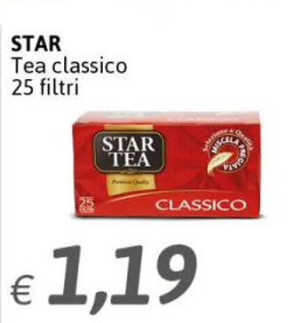 Crai Star Tea classico 25 filtri offerta