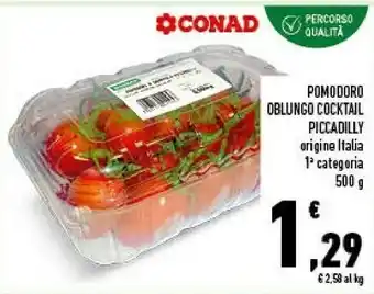 Conad Conad Pomodoro Oblungo Piccadilly 500 G offerta