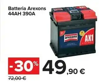 Carrefour Arexons Batteria 44AH offerta
