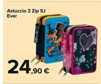 Carrefour Sj Ever Astuccio 3 Zip offerta