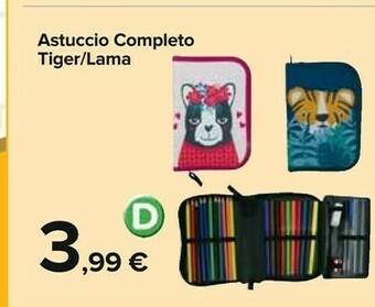 Carrefour Astuccio Completo Tiger / Lama offerta