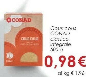 Conad Conad Cous Cous Classico offerta