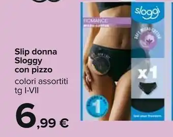 Carrefour Sloggi Slip Donna Con Pizzo offerta
