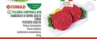 Conad Hamburger Di Bovino Adulto offerta