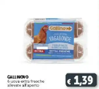 Deco Supermercati Gallinovo 4 Uova Fresche Da Allevamento A Terra offerta