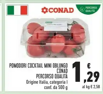 Conad Margherita Pomodori Cocktail Mini Oblungo offerta