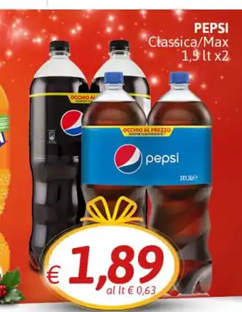 Crai Pepsi Classica/ Max 1,9 lt x 2 offerta