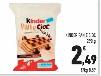 Conad City Kinder pan e cioc offerta