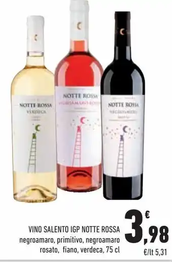 Conad City Vino salento igp notte rossa offerta