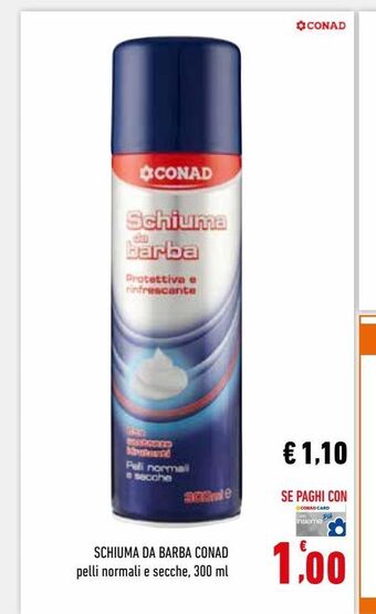 Conad Schiuma da barba conad offerta