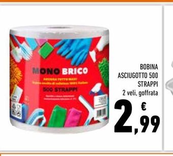 Conad Bobina asciugotto 500 strappi offerta