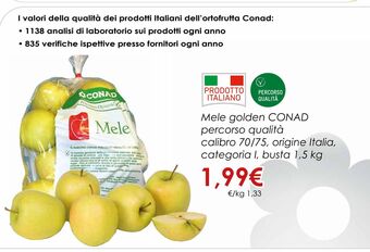Conad Mele golden conad percorso qualità offerta