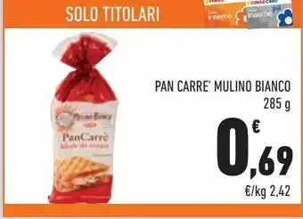 Conad City Pan carre' mulino bianco offerta