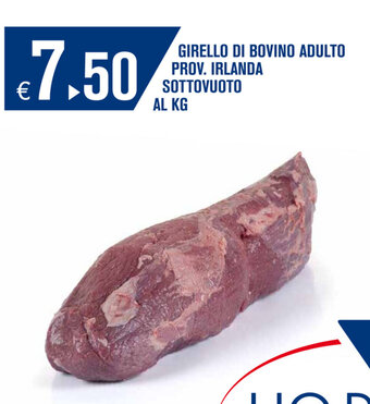 Girello di Bovino Adulto Prov. Irlanda Sottovuoto