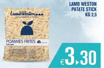 Adhoc Lamb Weston Patate Stick 2,5kg offerta