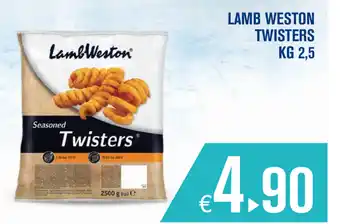 Adhoc Lamb Weston Twisters 2,5kg offerta