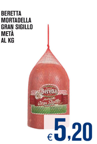 Adhoc Beretta Mortadella Gran Sigillo Metà offerta