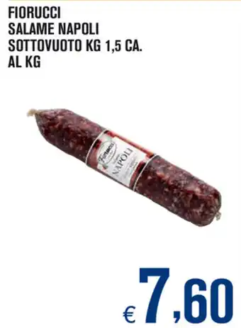 Adhoc Fiorucci Salame Napoli Sottovuoto 1,5kg offerta