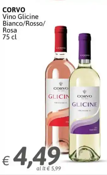 Crai Corvo Vino Glicine Bianco/Rosso Rosa 75 cl offerta