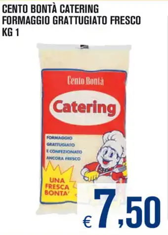 Adhoc Centro Bontà Catering Formaggio Grattugiato Fresco 1kg offerta