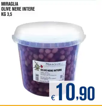 Adhoc Miraglia Olive Nere Intere 3,5kg offerta