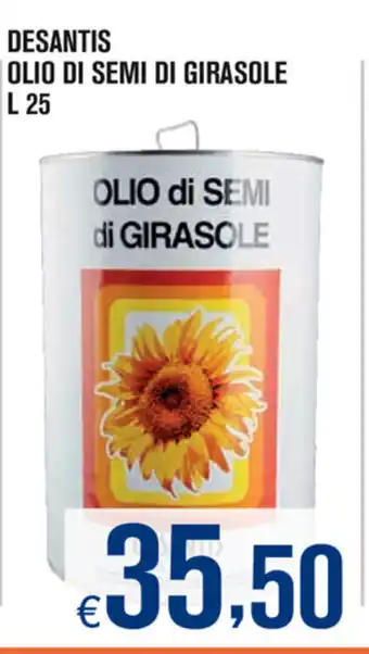 Adhoc Desantis Olio di Semi di Girasole 25L offerta