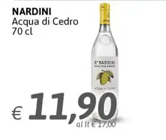 Crai Nardini Acqua di Cedro 70 cl offerta
