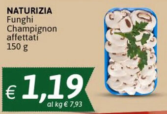 Crai Naturizia Funghi Champignon affettati 150 g offerta