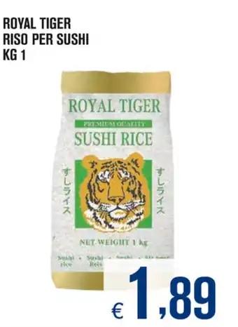 Adhoc Royal Tiger Riso per Sushi 1kg offerta