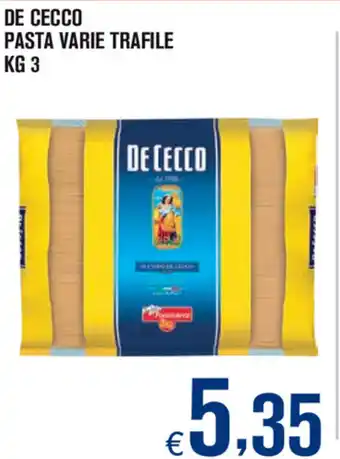 Adhoc De Decco Pasta Varie Trafile 3kg offerta