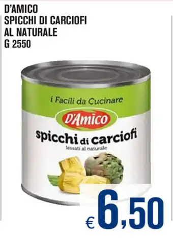 Adhoc D'Amico Spicchi di Carciofi Al Naturale 2550g offerta