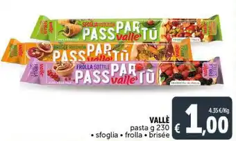 Deco Supermercati Vallè pasta sfoglia/frolla/brisee 230 g offerta