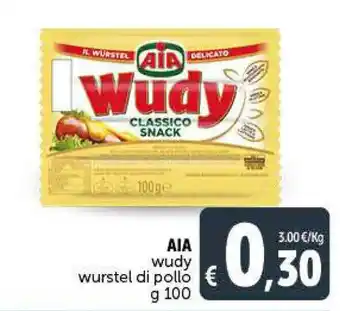 Deco Supermercati AIA Wudy Wurstel Di Pollo 100 g. offerta