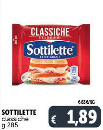 Deco Supermercati Sottilette classiche 285 g offerta