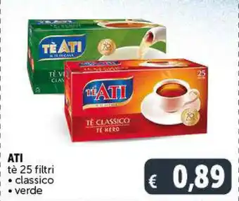Deco Supermercati Ati tè 25 filtri classico/verde offerta