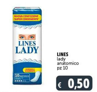 Deco Supermercati Lines lady anatomico pz 10 offerta