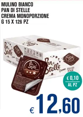 Adhoc Mulino Bianco Pan di Stelle Crema Monoporzione 15g x 126pz offerta