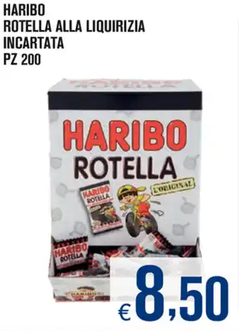 Adhoc Haribo Rotella Alla Liquirizia Incartata 200pz offerta