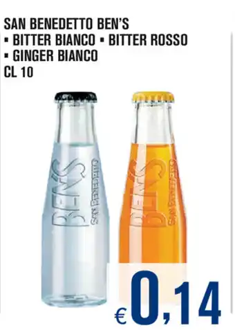 Adhoc San Benedetto Ben's 10cl offerta
