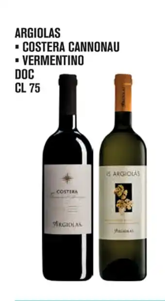 Adhoc Argiolas Costera Cannonau, Vermentino DOC 75cl offerta