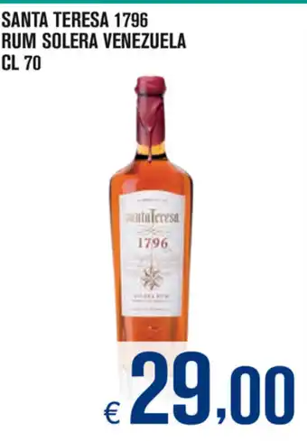 Adhoc Santa Teresa 1796 Rum Solera Venezuela 70cl offerta