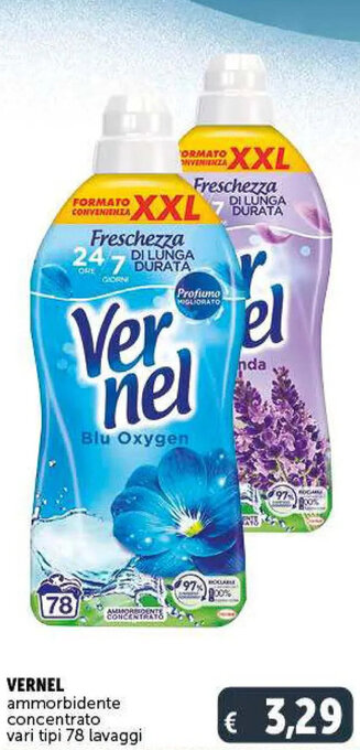 Deco Supermercati Vernel Ammorbidente concentrato vari tipi 78 lavaggi offerta