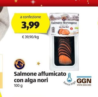 ALDI Salmone affumicato con alga nori offerta