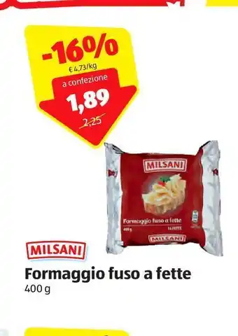 ALDI Formaggio fuso a fette offerta