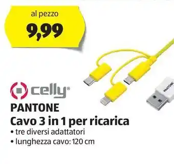 ALDI Pantone cavo 3 in 1 per ricarica offerta