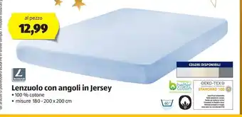 ALDI Lenzuolo con angoli in jeresy offerta